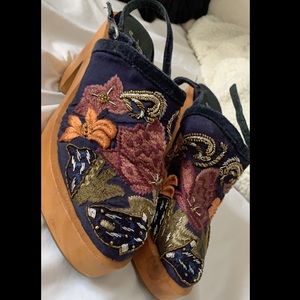 Free people platform embroidery heels
